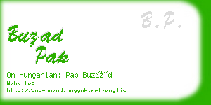 buzad pap business card